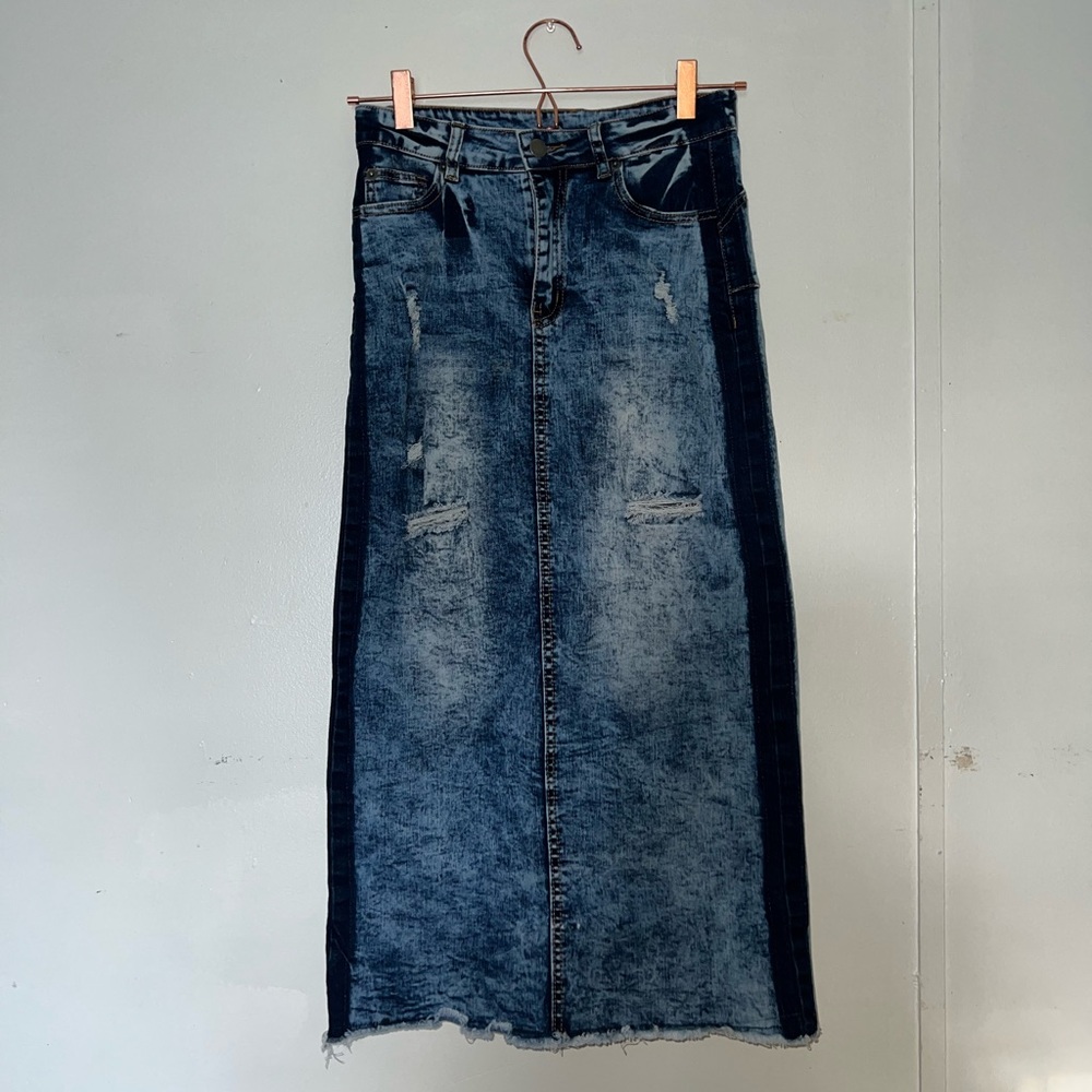 Women's Blue Denim Skirt